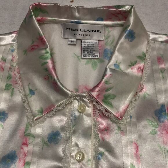 Miss Elaine floral nightgown size M NWT - Picture 13 of 13